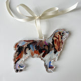 Cavalier King Charles Blenheim Acrylic Christmas Dog Ornament