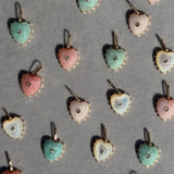 Thatch Jewelry Isabel Heart Amazonite Gold Paperclip Necklace