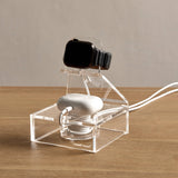 Russell Hazel Acrylic Watch + Earbud Bloc Charging Station