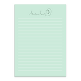 Women's Mint Lined Custom Notepad