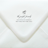 Script Font with Bell Custom Stamp