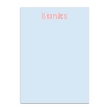 Boy's Textured Font Colored Custom Notepad