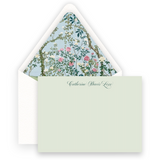 Watercolor Chinoiserie Blue Lined Women's Stationery