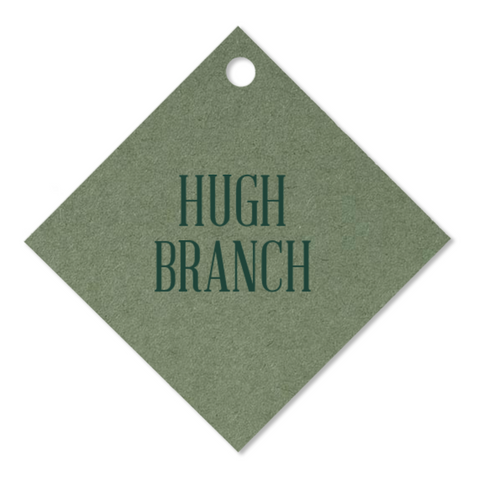 Custom Sage and Forest Diamond Simple Name Foil Gift Tag