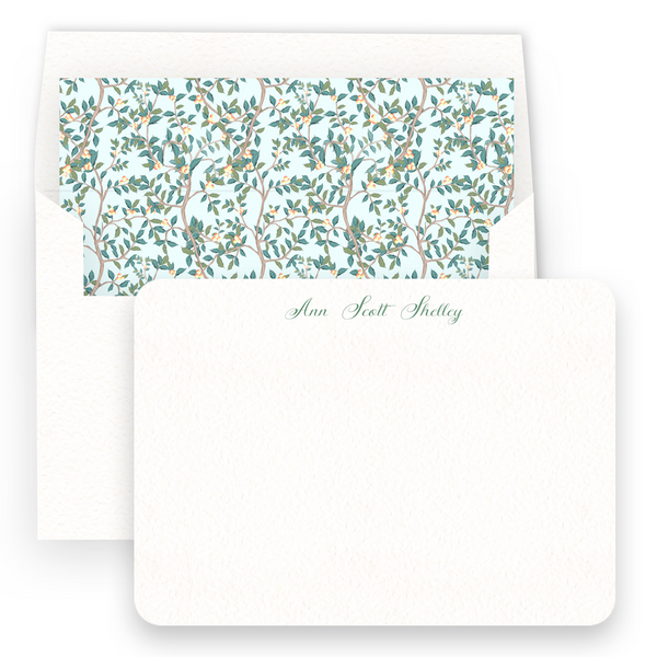 Chinoiserie Fruit Tree Lined Women's Stationary