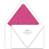 Burgundy and fuchsia "Merry Merry" + stars Holiday Card
