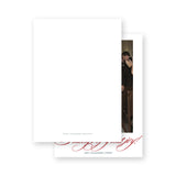 Red "Tidings of great joy" Holiday Card