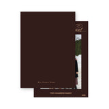 Peach and burgundy "Merry Christmas " Holiday Card