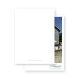 Simple modern blue "Tidings of joy " Holiday Card