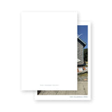Simple modern blue "Tidings of joy " Holiday Card 2