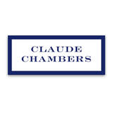 Boy's Navy Border Vinyl Sticker Label