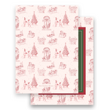 Green & Pink Holiday Scenes Holiday Invitation
