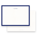 Men's Navy Bold Border Stationery