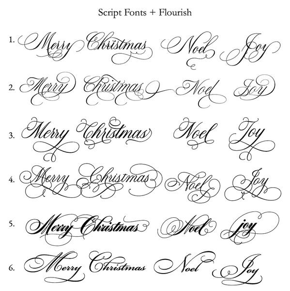 Script Merry Holiday Card