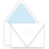 Vintage Blue Bow Portrait Holiday Card