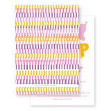 Girl's JUMP! Multicolored Silhouette Birthday Party Invitation