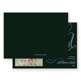 Forest and Blue Slanted "Joyeux Noel" Landscape Holiday Card