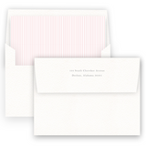 Girl's Peach Vintage Wreath with Bow Birth Announcement