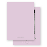 Lilac and Green Simple Script "Merry Christmas" Portrait Holiday Card