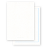 Baby Blue Simple Border with Cross Baptism Invitation