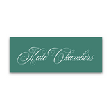 Girl's Simple Script Vinyl Sticker Label