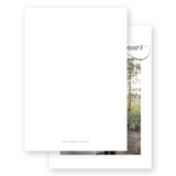 Neutral Classic Calligraphy "Merry Christmas" Portrait Holiday Card