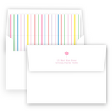 Festive Pink Pastel rainbow Balloons Birthday Party Invitation