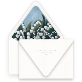 Watercolor Lily of the Valley Lined Women's Stationery