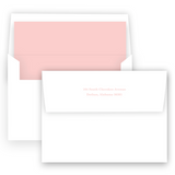 Girl's Pink Classic Border Birth Announcement