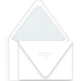 Boy's Blue Simple Modern Birth Announcement