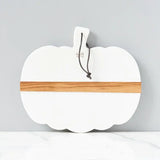 White Mod Pumpkin Charcuterie Board by Etu' Home