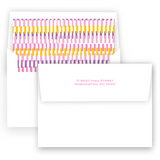 Girl's JUMP! Multicolored Silhouette Birthday Party Invitation