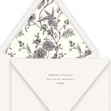 Simple Black Traditional Diplomatic Mixed Font Wedding Invitation