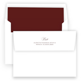 Maroon and Blue "Peace on Earth" Landscape Holiday Card