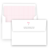 Watercolor Pink Balloons Simple Birthday Party Invitation