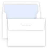 Blue Decorative Cross Baptism Invitation