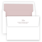 Blush Pink and Maroon Script "Joyeux Noel" Landscape Holiday Card