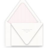 Girl's Peach Vintage Wreath with Bow Birth Announcement