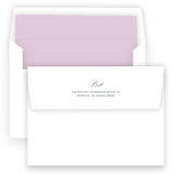 Lilac and Green Simple Script "Merry Christmas" Portrait Holiday Card