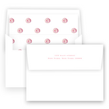 Watercolor Pink Balloons with Doughnuts Birthday Party Invitation