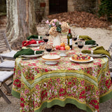 Jardin Red & Green | French Tablecloths