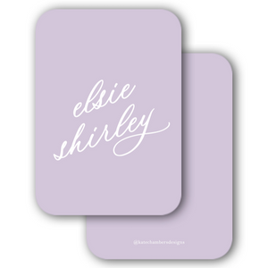 Simple Slanted Full Color Enclosure Card