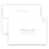 Girl's Tan Vintage Botanical Crest Birth Announcement