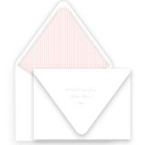 Girl's Pink Classic Border Birth Announcement