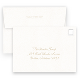 Boy's Tan Vintage Wreath with Bow Birth Announcement