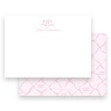 Girl's Watercolor Ribbon Border Barbie Inspired Landscape Stationery