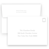 Boy's Blue Simple Modern Birth Announcement