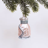 Golf Bag Glass Christmas Ornament, Pink & Glitter
