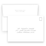 Blue Decorative Cross Baptism Invitation