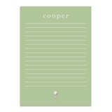Boy's Golf Tee Lined Custom Notepad